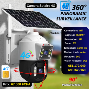 Caméra Solaire 4K